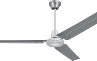 a ceiling fan in reverse mode for Winter