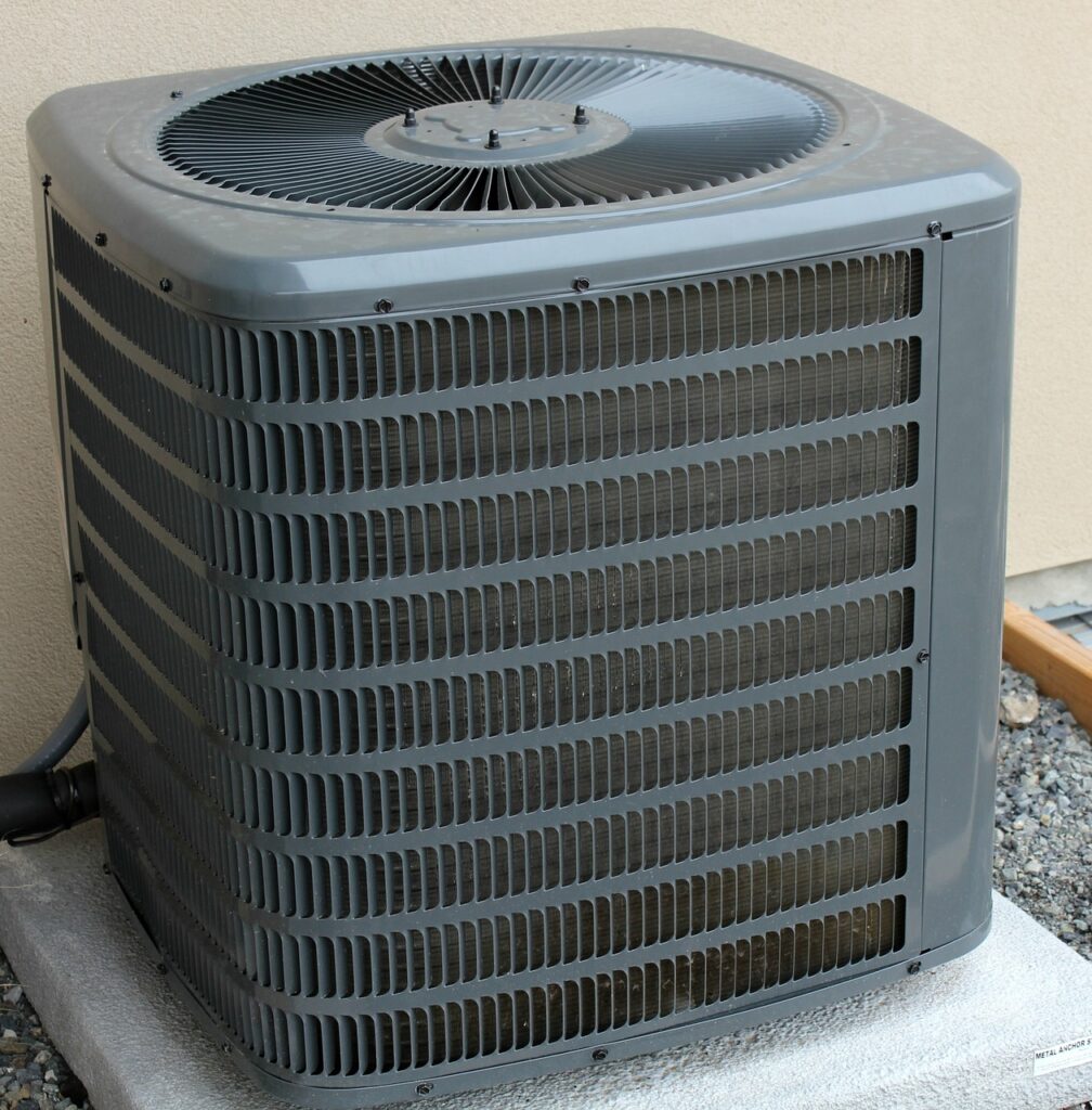 ac unit in need of maintenance replacing dirty air filter to provide cool air